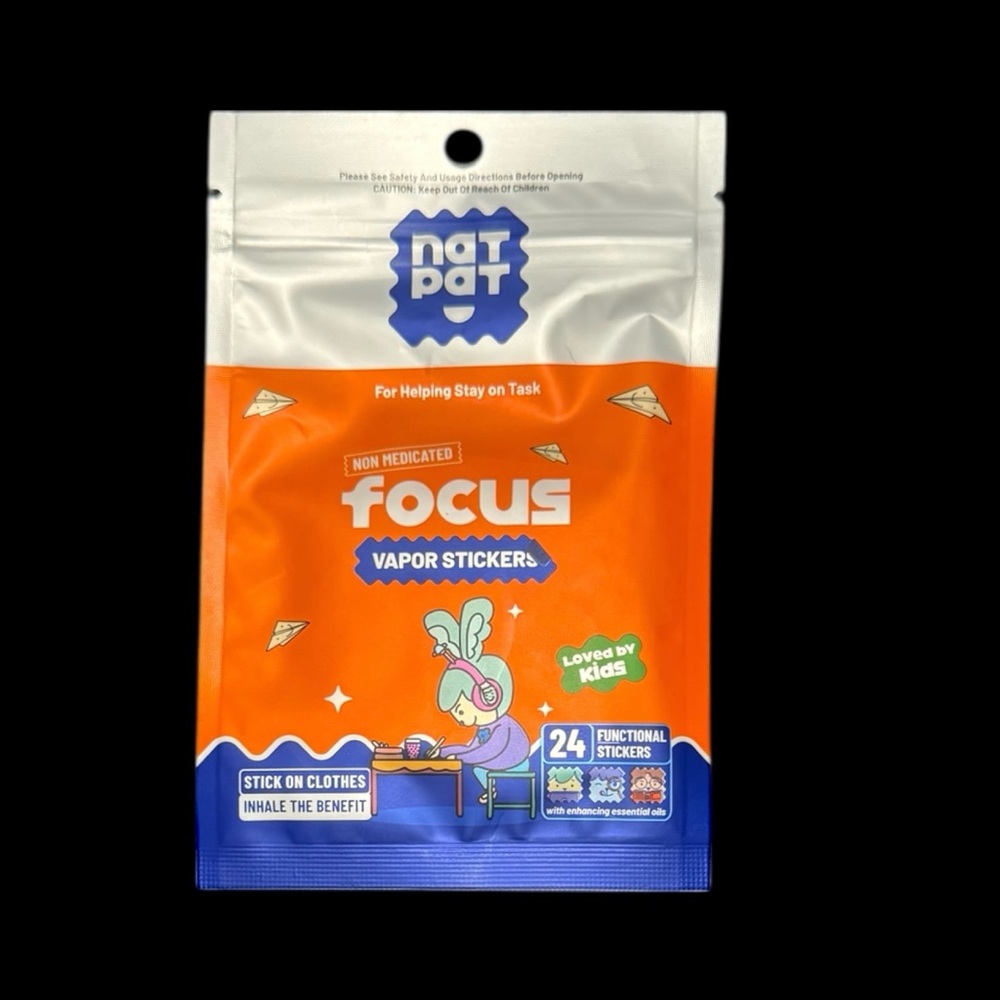 NATPAT Focus Enhancing Vapor Stickers for Kids